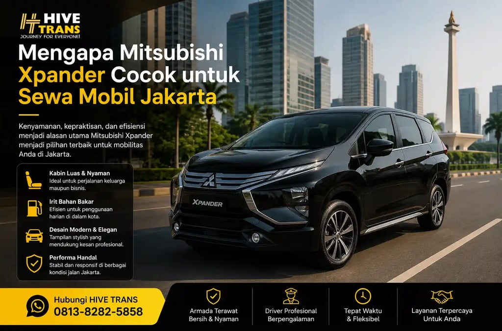 Mengapa Mitsubishi Xpander Cocok untuk Sewa Mobil Jakarta