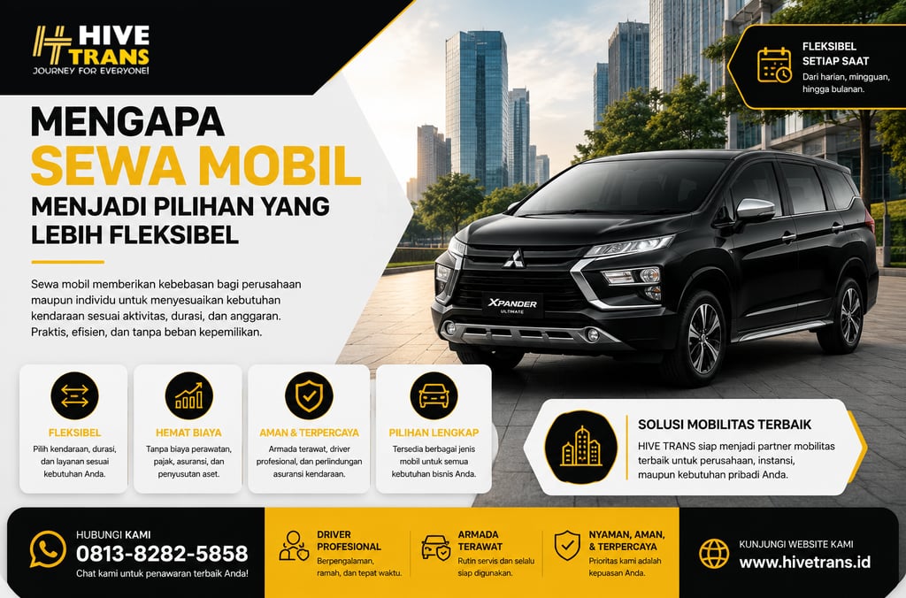 Mengapa Sewa Mobil Menjadi Pilihan yang Lebih Fleksibel