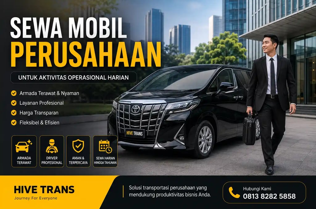 Sewa Mobil Perusahaan untuk Aktivitas Operasional Harian