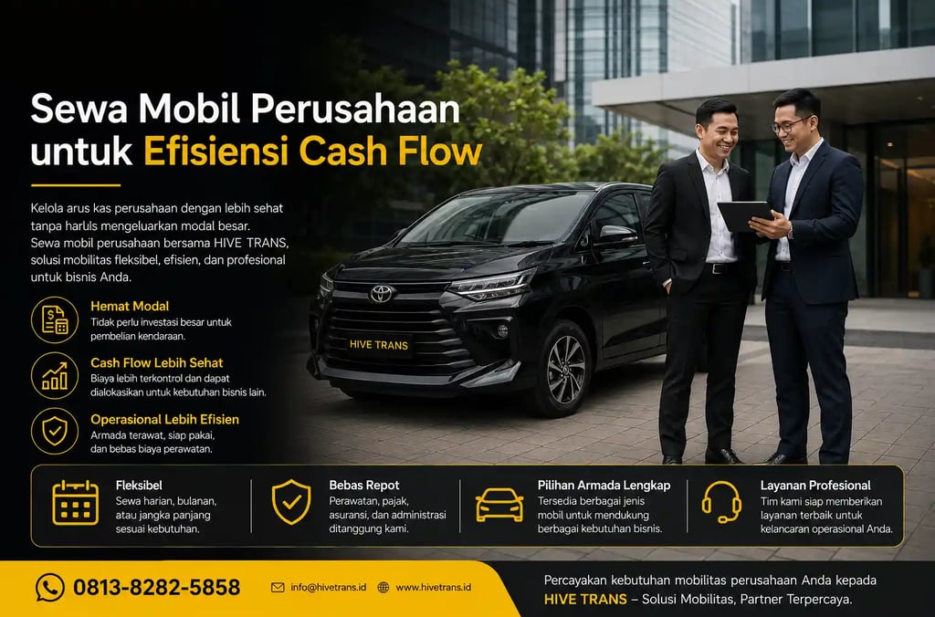 Sewa Mobil Perusahaan untuk Efisiensi Cash Flow