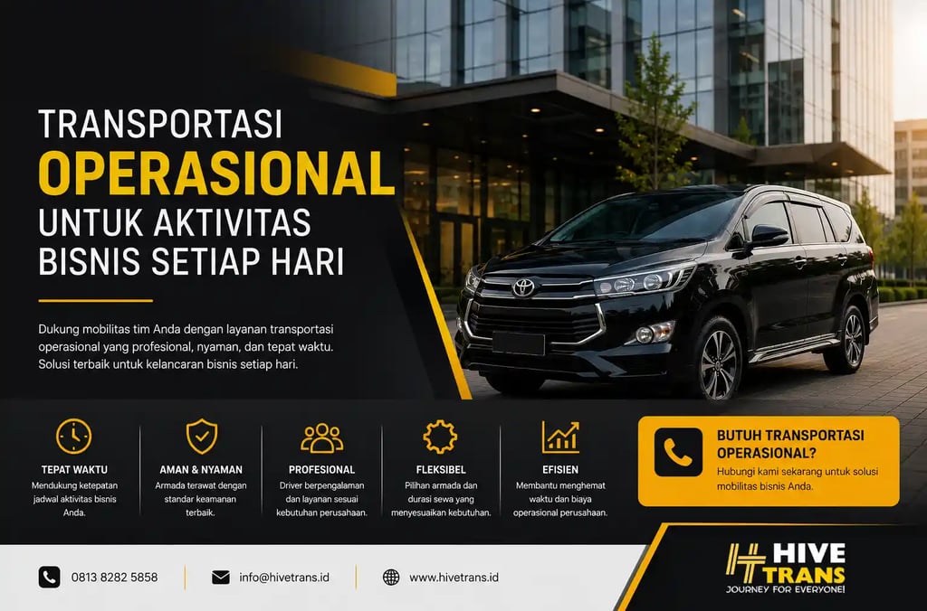 Transportasi Operasional untuk Aktivitas Bisnis Setiap Hari