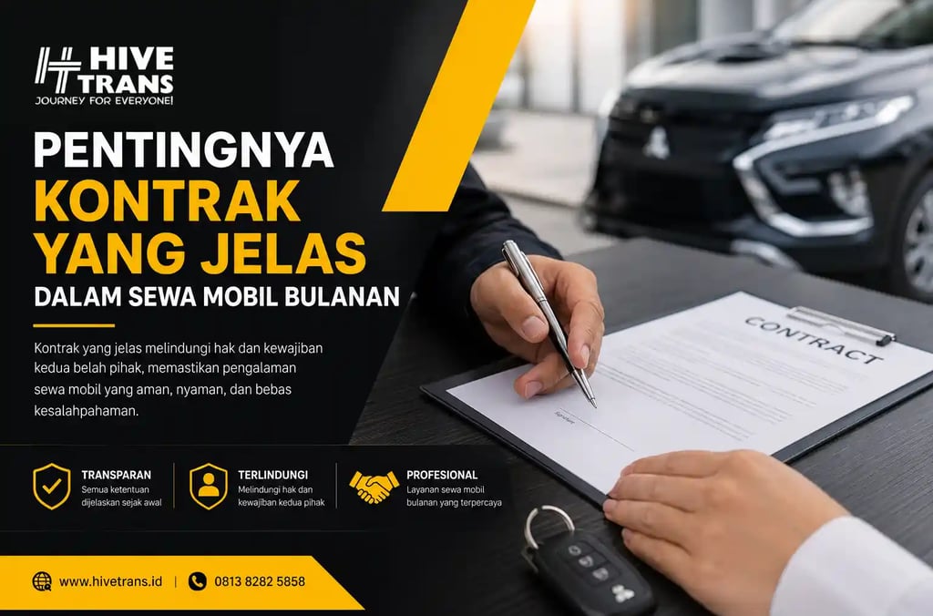 Pentingnya Kontrak yang Jelas dalam Sewa Mobil Bulanan