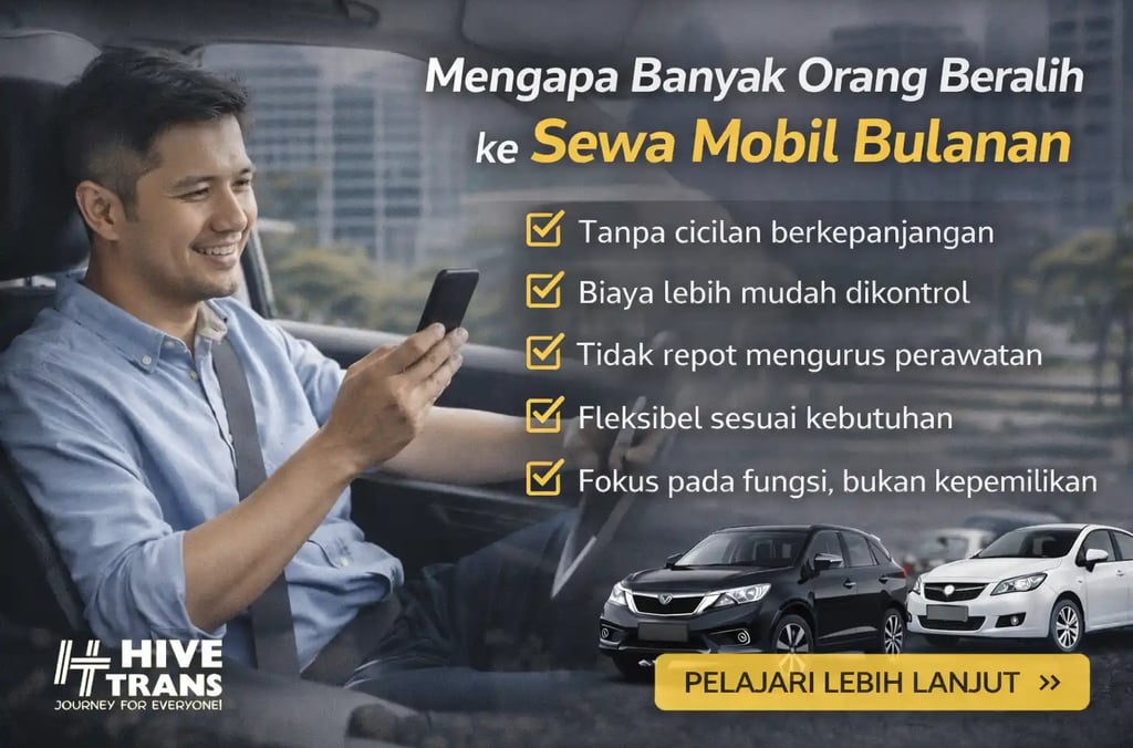 mengapa banyak orang beralih ke sewa mobil bulanan
