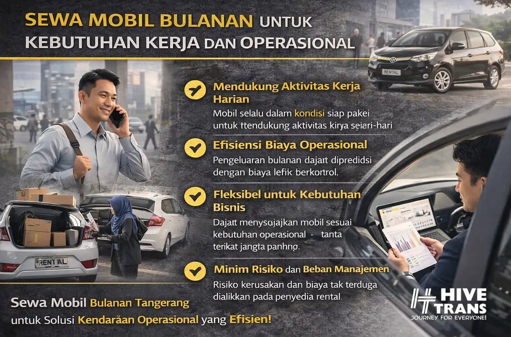 sewa mobil bulanan untuk kebutuhan kerja