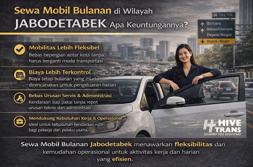 sewa mobil bulanan di wilayah jabodetabek