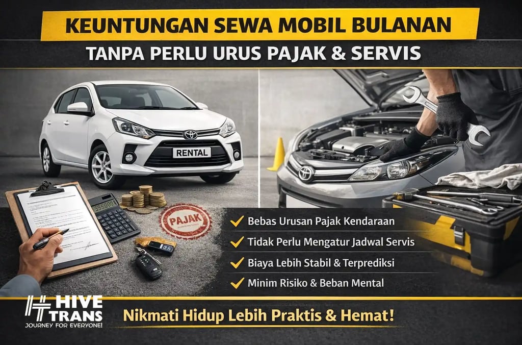 keuntungan sewa mobil bulanan