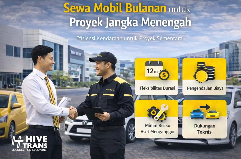 sewa mobil bulanan untuk proyeng menengah