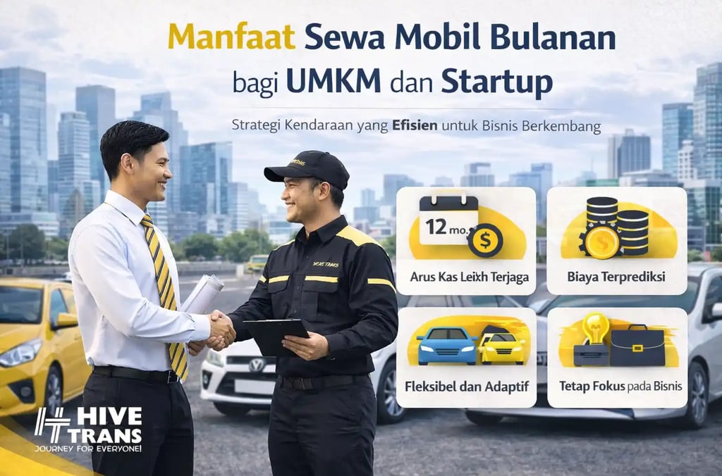 manfaat sewa mobil bagi umkm dan startup