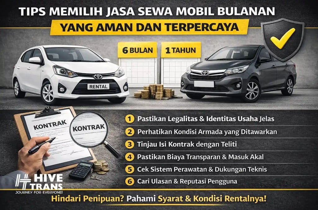 tips memilih sewa mobil