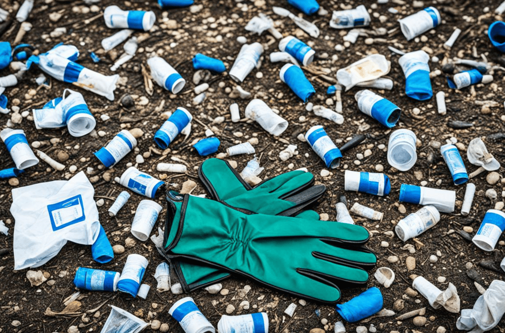 a gloved gloved gloved glove with a glove on it