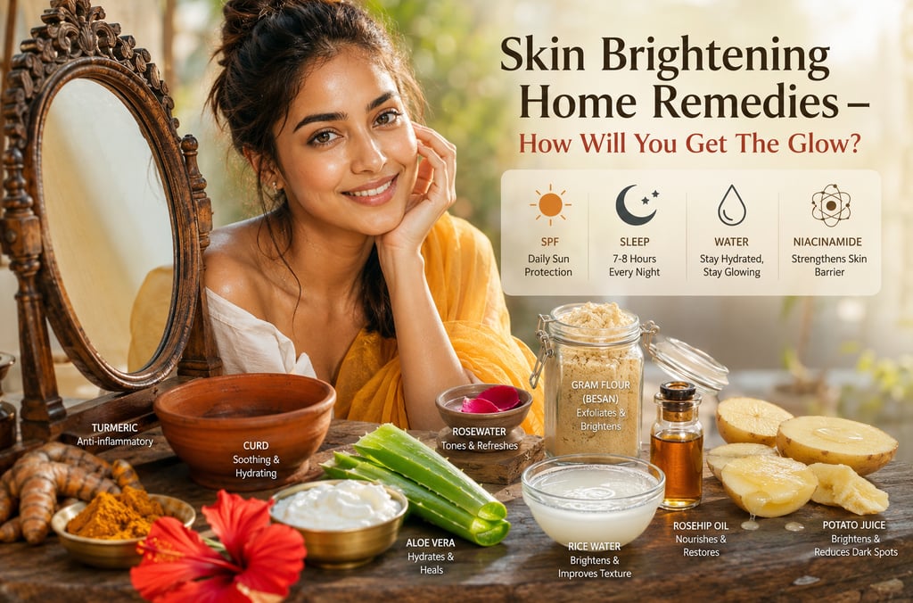 Skin brightening home remedies
