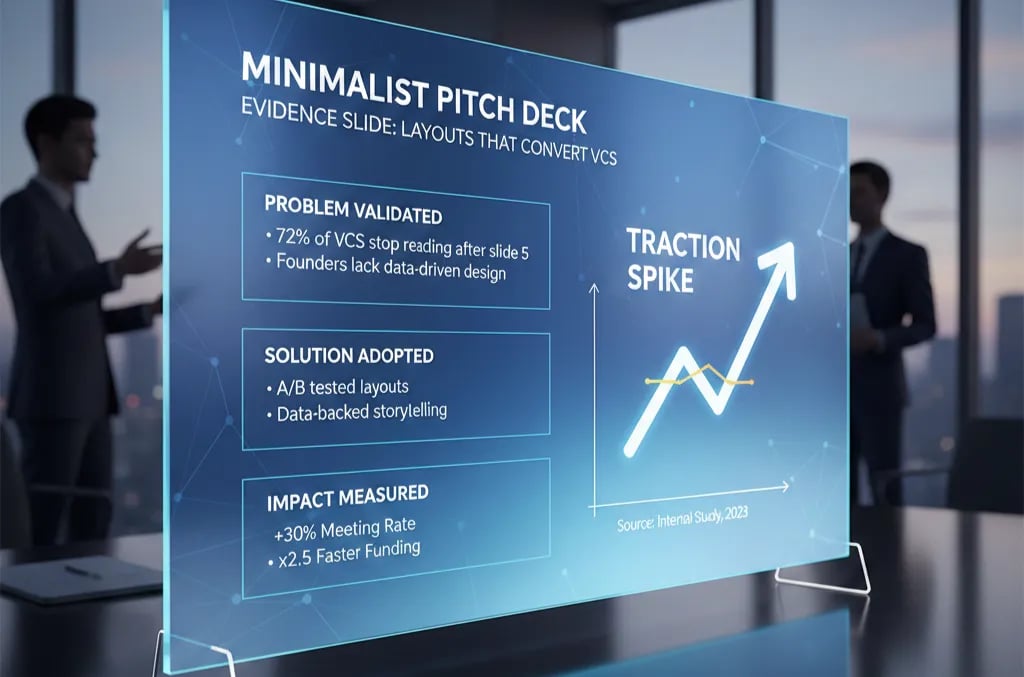 Minimalist Pitch Deck Evidence Slide: Layouts That Convert VCs