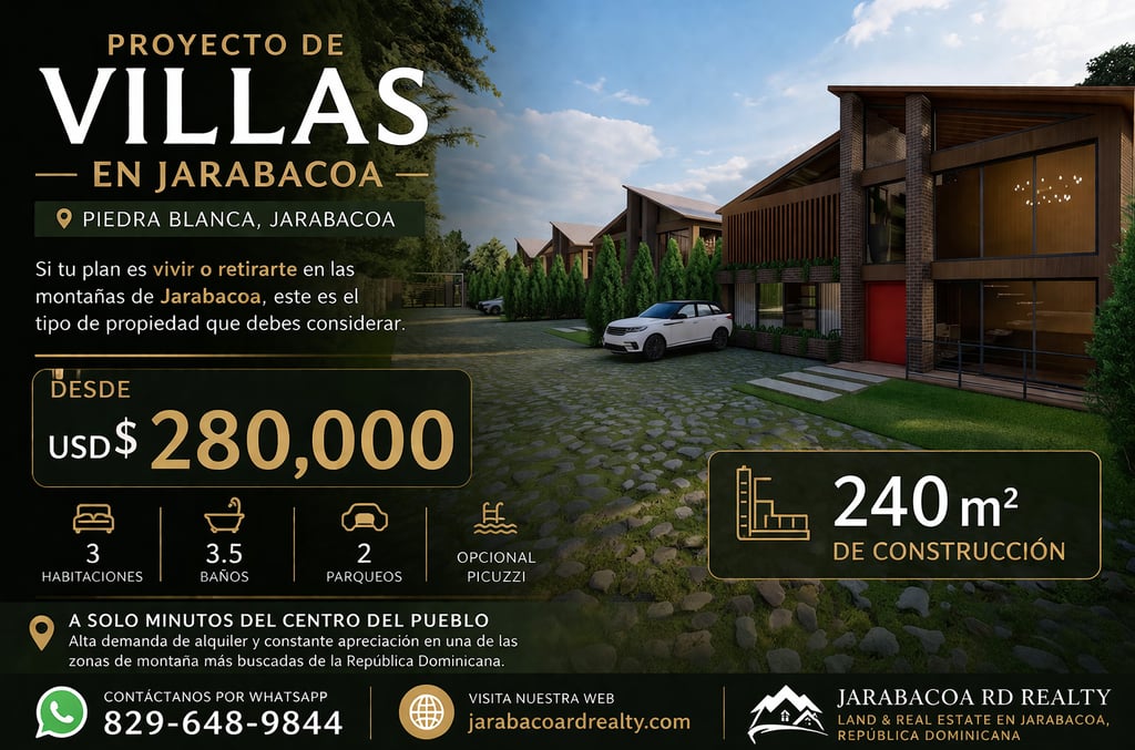 Proyecto de 4 Villas en Jarabacoa