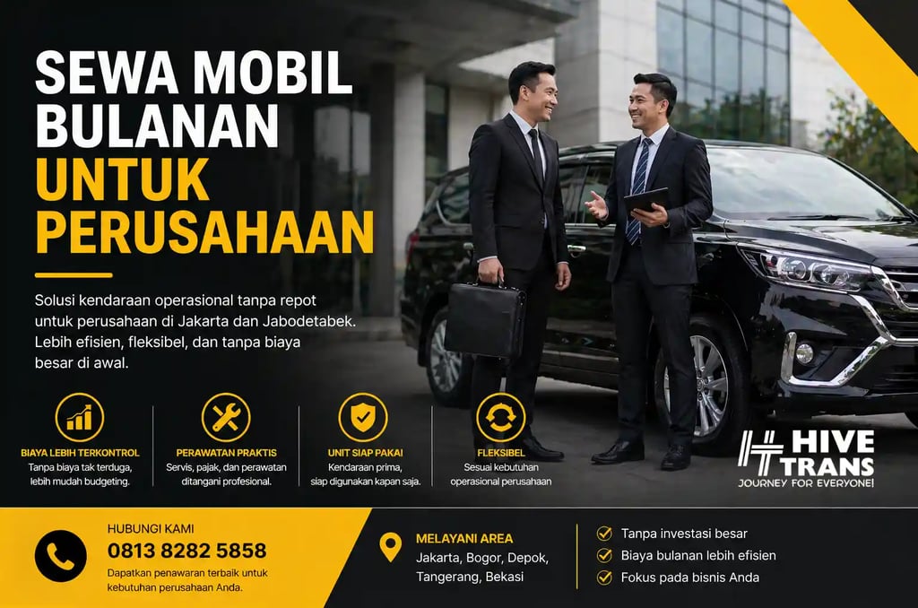 sewa mobil bulanan perusahaan
