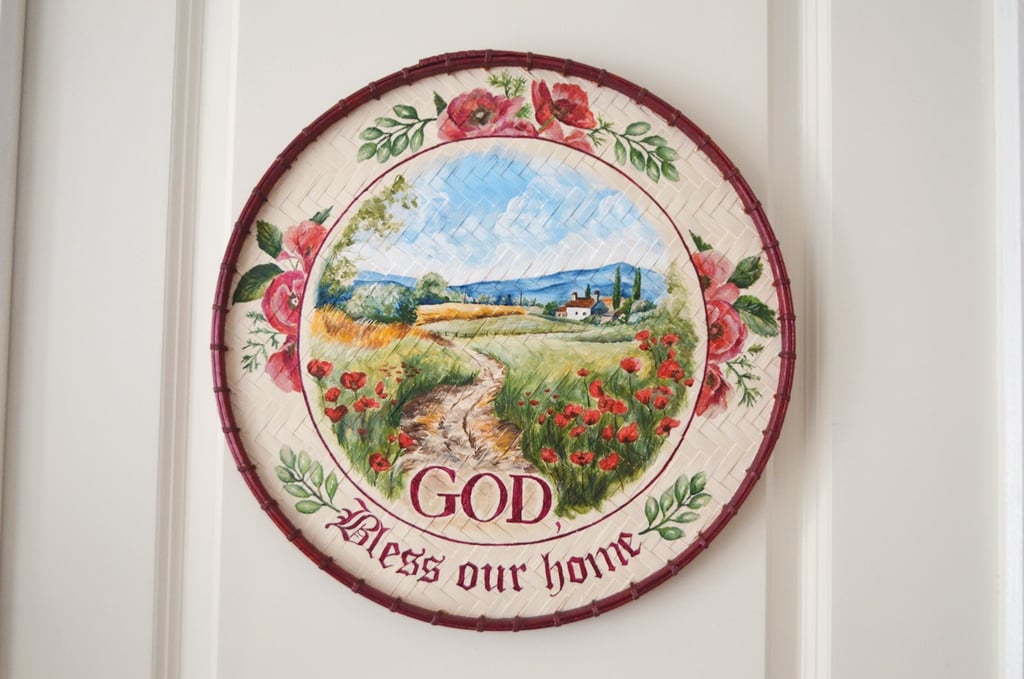 a painting of a poppy pathway