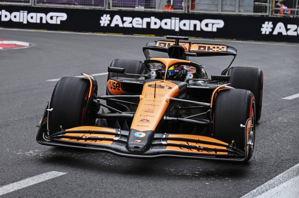 Oscaras Piastri McLaren Azerbaidžanas Baku Formulė-1