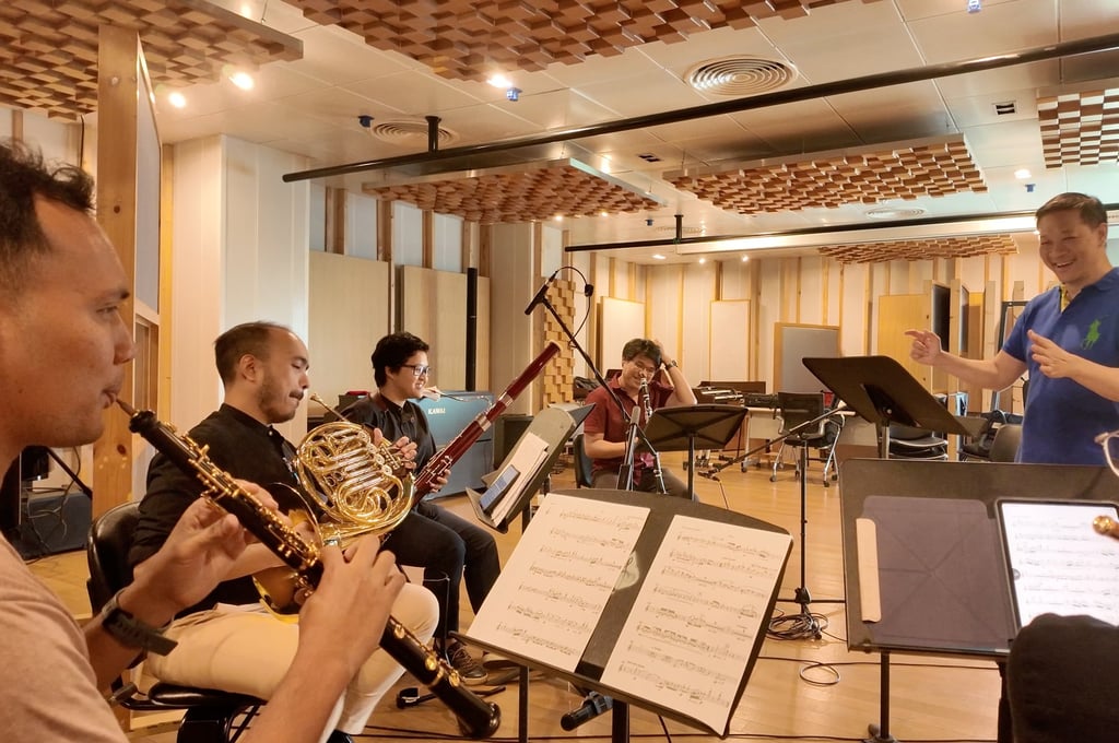 A recording session with Sawasdee Woodwind Quintet