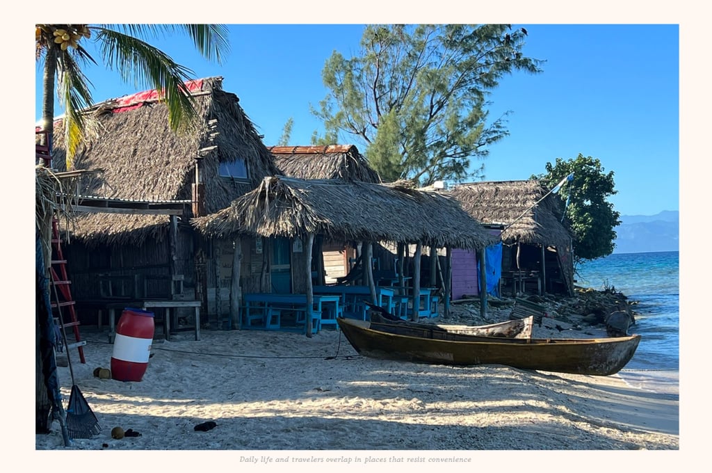 a remote fishing village in Belize