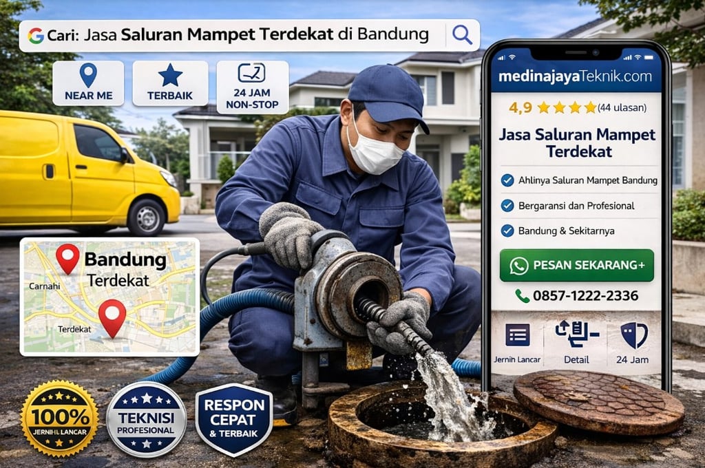 jasa saluran mampet bandung terdekat dan bergaransi