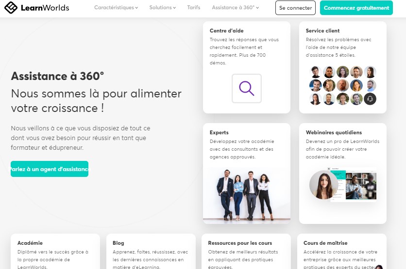 LearnWorlds LMS ressources d'aide