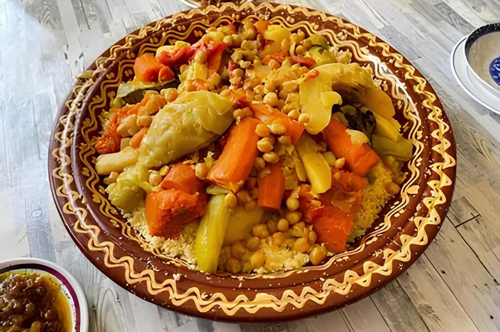 authentic Moroccan couscous