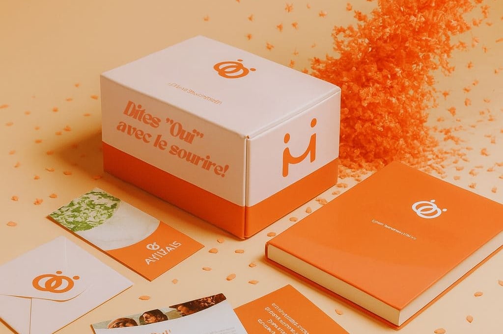 Coffret cadeau Amidays posé en situation, symbole de la première enveloppe offerte