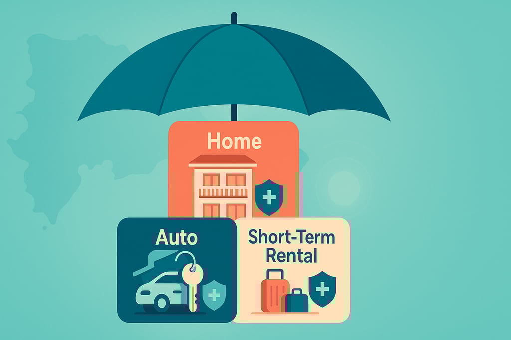 a home with a car and a home rental sign