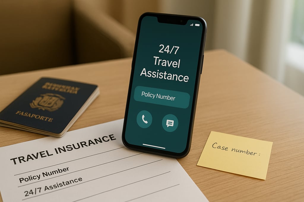 a phone phone with a passport and a passport case