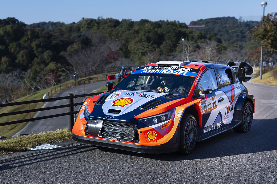 Ottas Tanakas Hyundai WRC ralis
