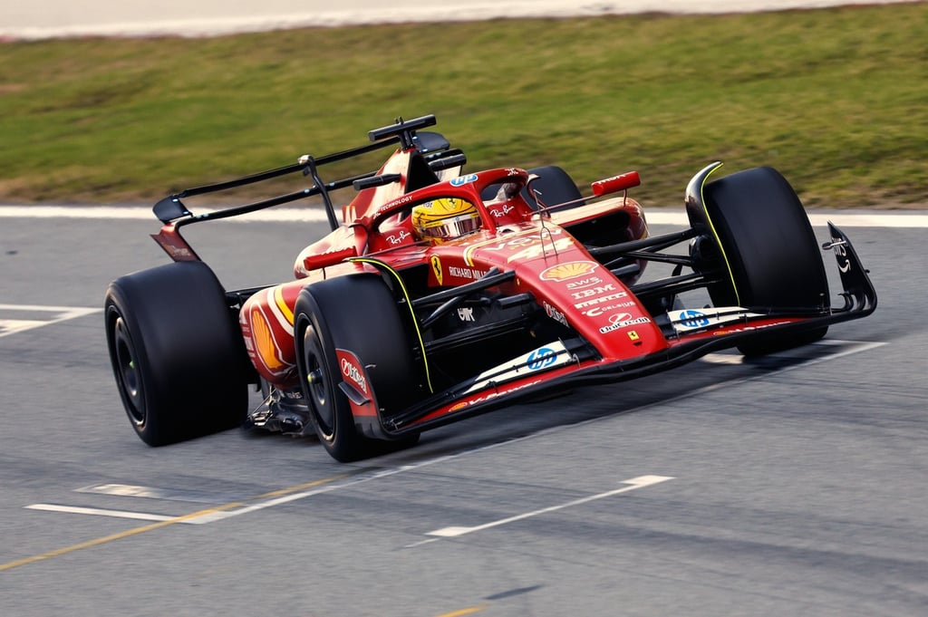 Lewisas Hamiltonas Ferrari Formulė-1