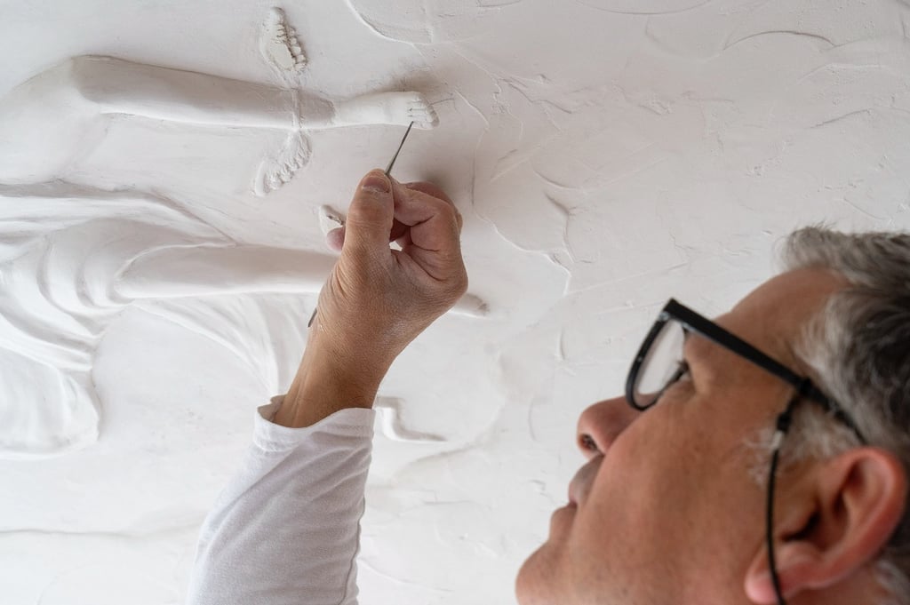 Ornamenten plafond restaureren