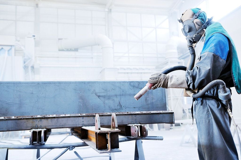 Sandblasting dengan Pasir Silika