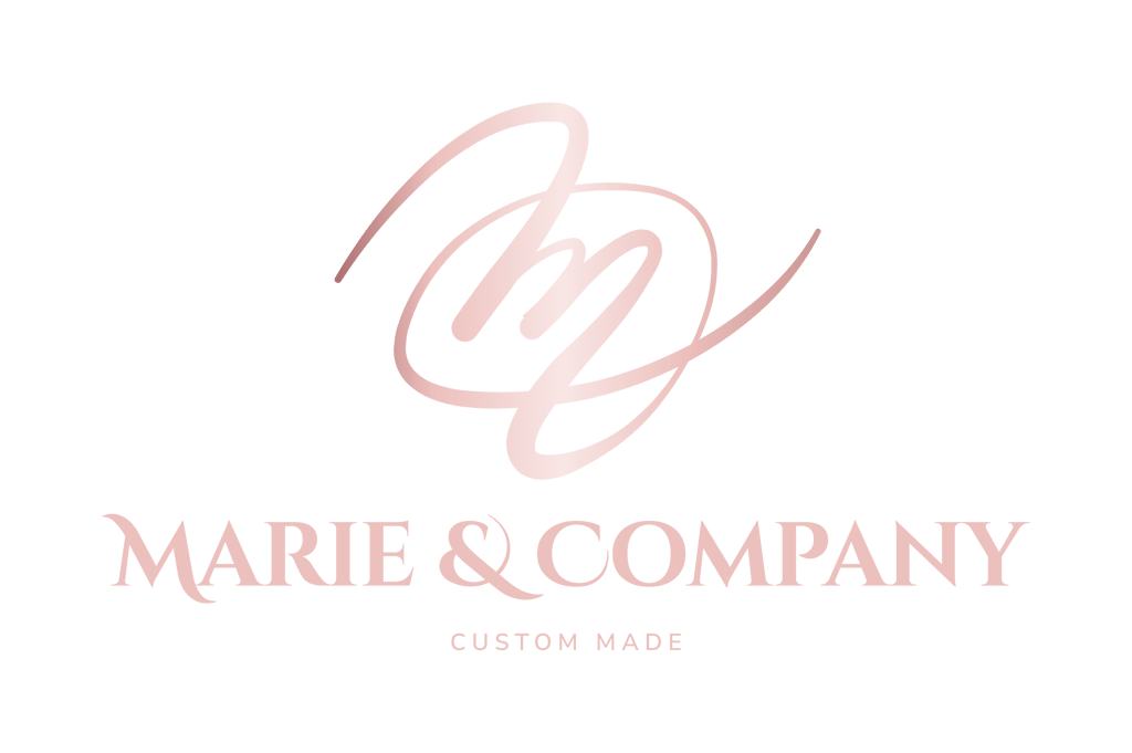 a logo for marie & company