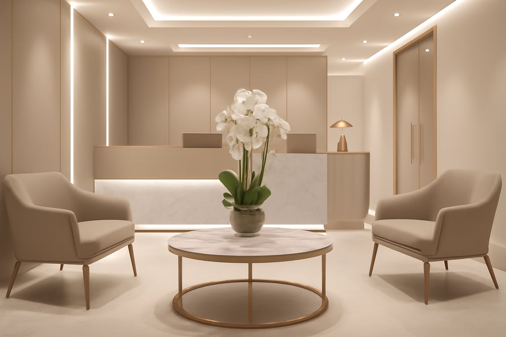 Uma imagem de uma clínica médica