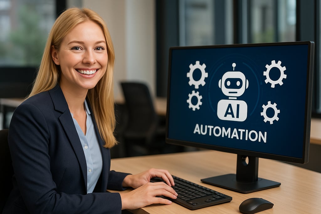 Blonde girl ai automation