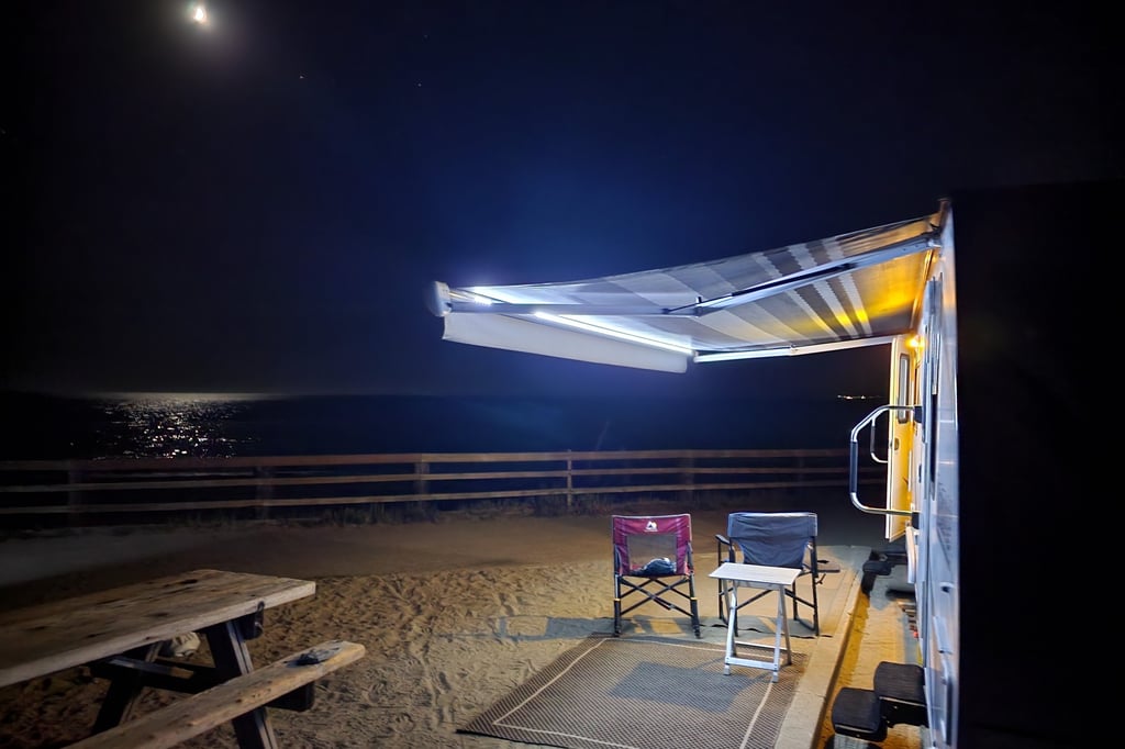 Camping at Seacliff State Beach