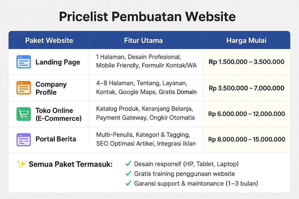daftar harga