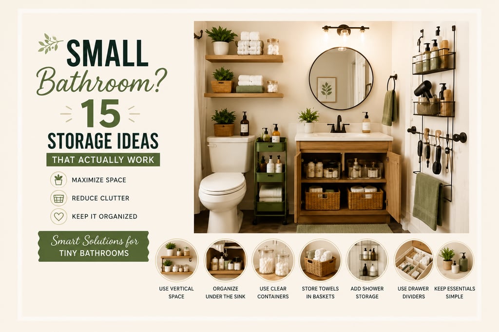 Small bathroom storage ideas to maximize space and reduce clutter
