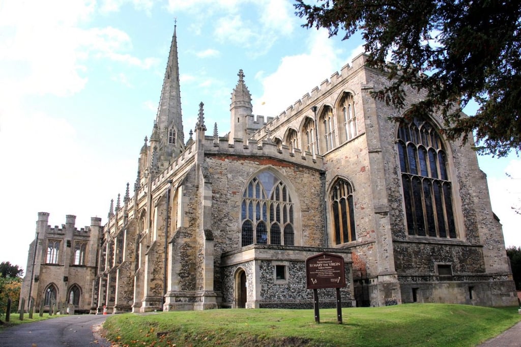 St Mary’s Church in Saffron Walden where Tinies baby and toddler group takes place