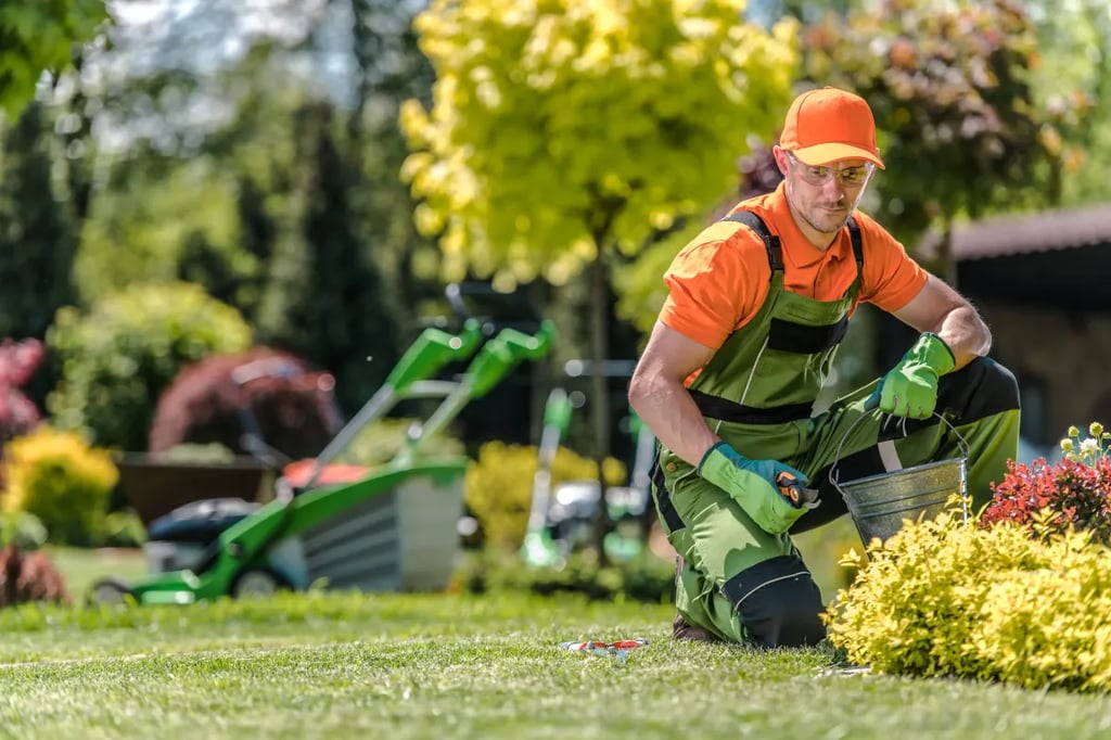 man gardening 