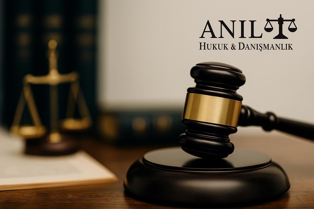 alt="İlamsız icra başvurusunu anlatan masa sahnesinde Avukat Mehmet Buğra Anıl çalışırken"