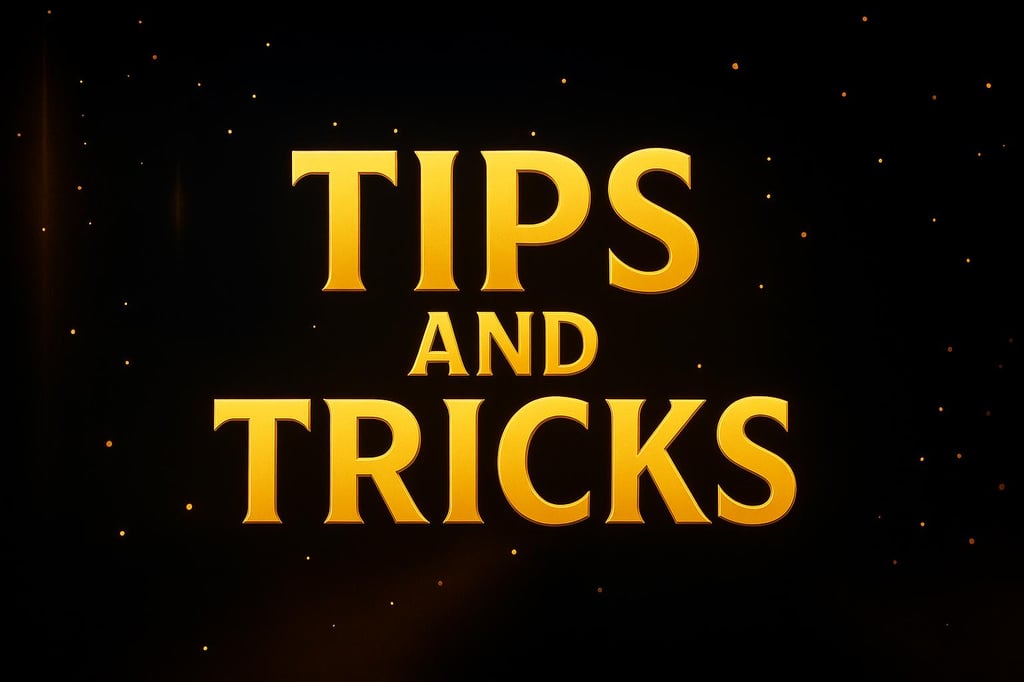 Tips and Tricks banner for ApolloPlay88