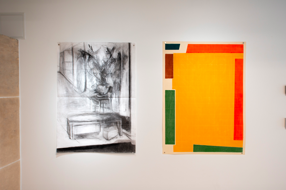Double altéré Maxime Allain MArine Bikard Lise Terdjman fusain dessin pastel sylvia plante