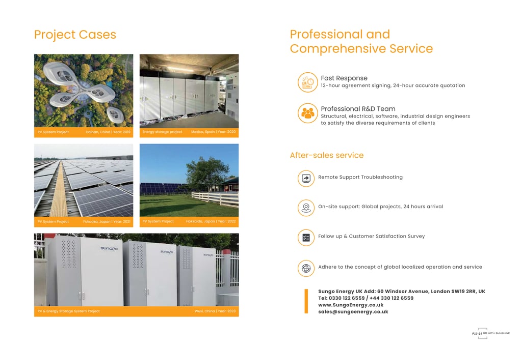 SUNGO Energy Company Introduction Last Page