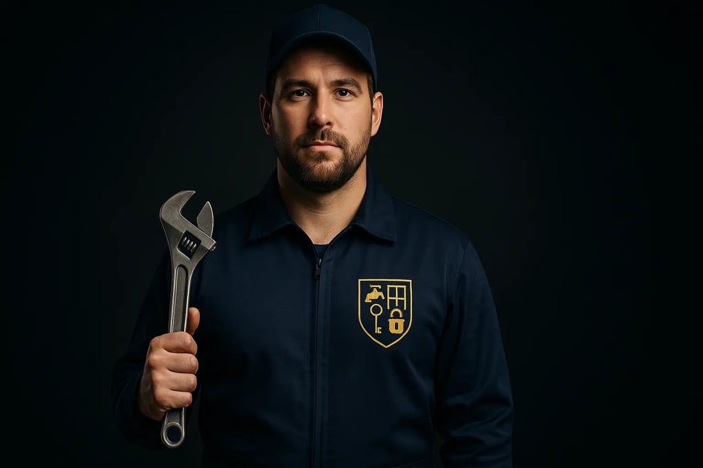 plombier une clefs a molette en main