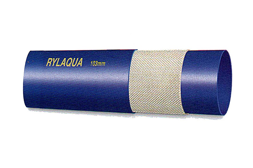 Manguera Plana PVC para impulsión de agua con refuerzo textil de poliéster.