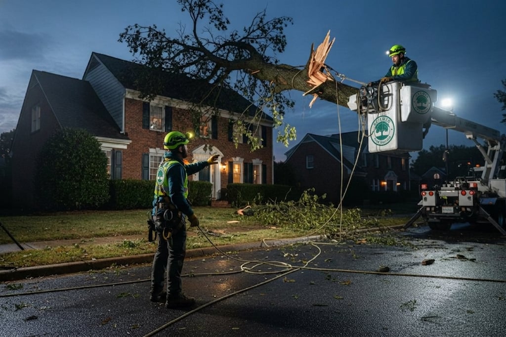 Guilmer Tree Services handling emergency tree removal in Falls Church, VA with safe, expert arborist support.