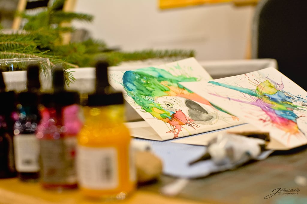 Zoom sur le matériel d'une artisane