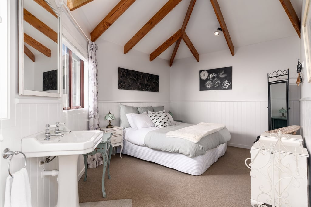 Bedroom inside The Gallery self-contained Kaikoura accommodation