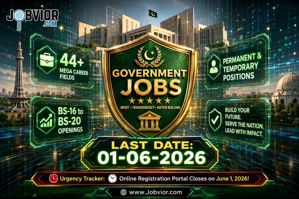 "FPSC JOBS 2026 ANNOUNCED," "LAST DATE: 01-06-2026."